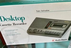 lot 185 image: Radio Shack Desktop Cassette Recorder and a Chipmunks 110 Camera