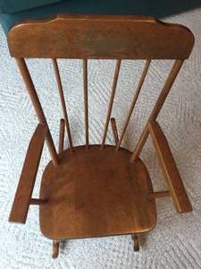 lot 236 image: Vintage Rocker With Handmade Pad