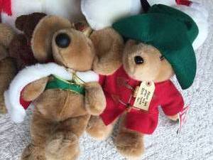 lot 292 image: Santa Bears and Other Teddy Bears