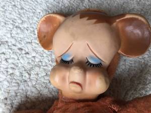 lot 296 image: 1959 Knickerbocker Pouting Bear Toy