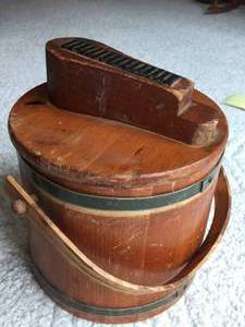 lot 307 image: Vintage Wooden Shoe Shine Kit