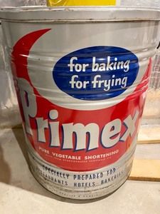 lot 269 image: Primex and Red Dot Potato Chips Metal Cans