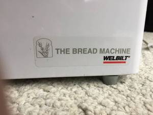 lot 356 image: Welbilt Bread Maker