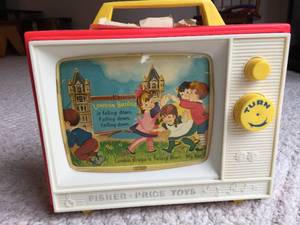 lot 326 image: Vintage Fisher Price Music Box TV