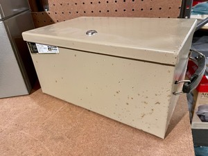 lot 376 image: 3 Metal Security Boxes