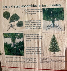 lot 385 image: 7 12 Foot Artificial Nobel Pine Tree