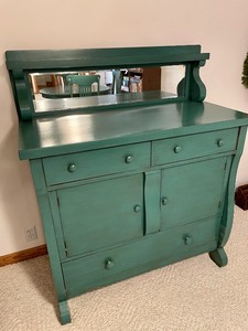 lot 249 image: Vintage Painted Buffet Server