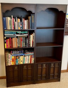 lot 245 image: 2 Three Shelf Bookcases With Storage