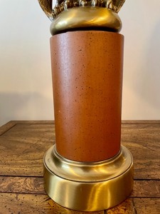 lot 333 image: Vintage Brass Eagle Table Lamp