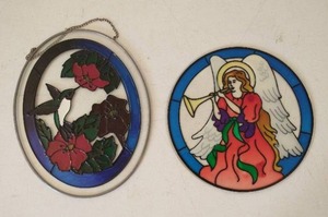 Two Glass Dcor Items