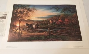 Terry Redlin Morning Rounds Signed Print