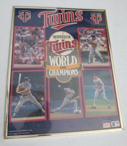 Twins 1987 World Champions Poster