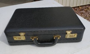 Lockable Black Briefcase