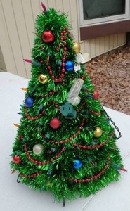 Light up Tinsel Tree