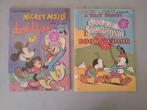 Two Walt Disney Coloring Books