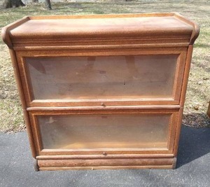 Vintage Banister Lawyers Bookcase