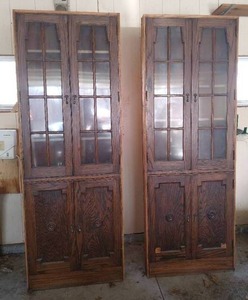 Two Corner Cabinets
