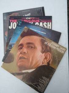 Four Johnny Cash Records