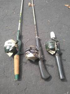 Three Zebco Fishing Reels