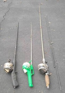 Three Zebco Fishing Reels