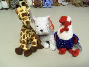 Lot of 3 Beanie Babies