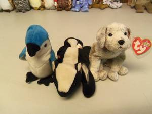 Lot of 3 Beanie Babies