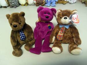 Lot of 3 Beanie Babies