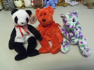 Lot of 3 Beanie Babies