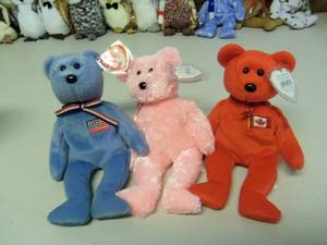 Lot of 3 Beanie Babies