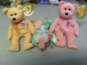 Lot of 3 Beanie Babies