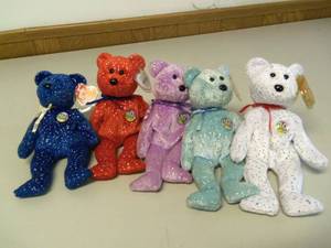 Lot of 5 Decade Bears
