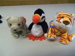 Lot of 3 Beanie Babies