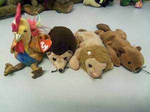 Lot of 4 Beanie Babies