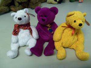 Lot of 3 Beanie Babies