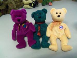 Lot of 3 Beanie Babies