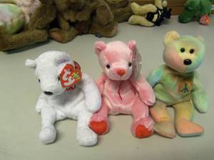 Lot of 3 Beanie Babies