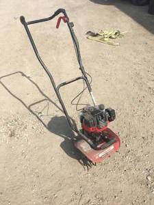 lot 21 image: Troy-Built TB146-EC 4 Cycle Front Tine Tiller