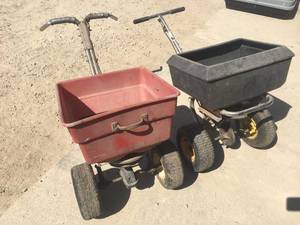 lot 47 image: Big Value Lot of Two Fully Functional Push Drop Spreaders