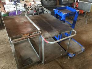 lot 69 image: Lot of Rolling ShopUtility Carts