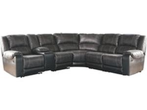 Signature Design by Ashley, Nantahala 6-piece Reclining Sectional in Slate, 50301S6 - BRAND NEW - NO RESERVE