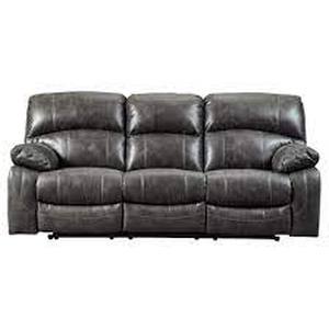 Signature Design by Ashley, Dunwell Power Reclining Sofa with Adjustable Headrest Driftwood, 5160115 - BRAND NEW - NO RESERVE Features