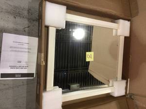 Stratfield 26 in. W x 31 in. H Framed Wall Mirror in Cream Customer Returns See Pictures&nbsp