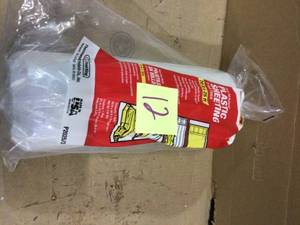 20 ft. W x 25 ft. L , 3 Mil Clear Plastic Sheeting Roll by Frost King Customer Returns See Pictures&nbsp