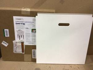 Utilatop White Laundry Tub Top Cover by MUSTEE Customer Returns See Pictures&nbsp