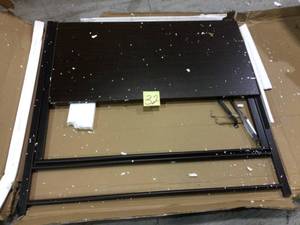34 in. Rectangular Brown Laptop Desk with Folding Feature by Mind Reader Customer Returns See Pictures&nbsp