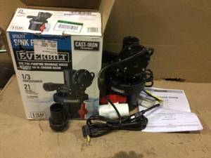 13 HP Utility Sink Pump by Everbilt Customer Returns See Pictures&nbsp