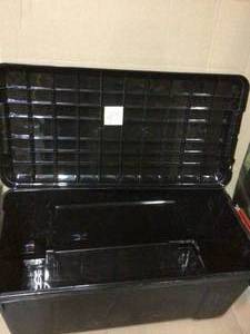 169 Qt. Store-It-All Tote Storage Bin in Black by IRIS Customer Returns See Pictures&nbsp