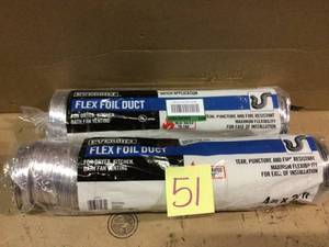 4 in. x 25 ft. Flexible Foil Duct by Everbilt Customer Returns See Pictures&nbsp