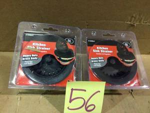 3.5 in. Brass Kitchen Sink Strainer in Black by KEENEY Customer Returns See Pictures&nbsp