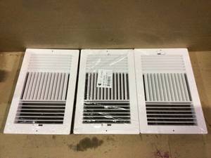 VENTI Air 14 in x 8 in White Plastic 3 Way Supply Register for Duct Opening Customer Returns See Pictures&nbsp
